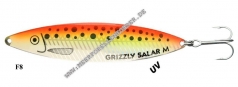 Grizzly Salar Gr. M  130mm orange / gelb / silber mit schwarzen Punkten