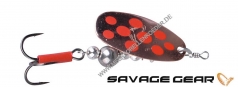 Savagear Caviar Spinner Gr. 3 ; 68mm 9,5g kupfer / silber