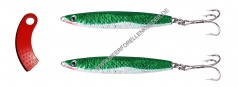 Ron Thompson Herring Master 78mm 28g Green / Silver 2er Pack + Line Clipper