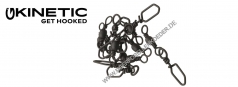 Kinetic Barrel Swivel Scandic Snap Black - Size 12 / 10kg