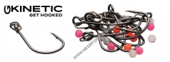 Kinetic Inline Single Hook Kit  Einzelhaken Gr.1/0 Inhalt:10 Stück schwarz