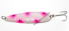 Salmon Star 97 mm Pearl Weiß mit pinken Punkten