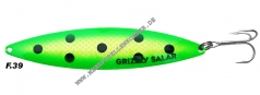 Grizzly Salar Gr. L  150mm fluogrün / fluogelb mit schwarzen Punkten