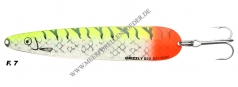 Grizzly Big Salmon 150mm weiss / gelb mit rotem Schwanz