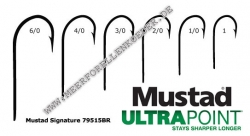 Mustad Ultrapoint Viking Haken 12 Stück Gr.2/0