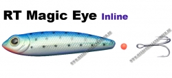 Magic Eye Inline 72mm 16g blue/silver mit schwarzen Punkten